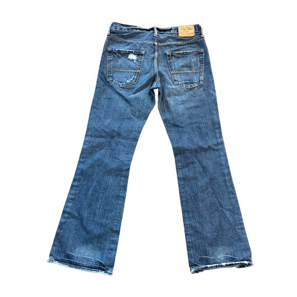 Abercrombie & Fitch Distressed Mens Jeans W30 L30 Blue Vintage Style Casual Deni - Picture 2 of 9